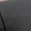 Black perforated Leather close-up