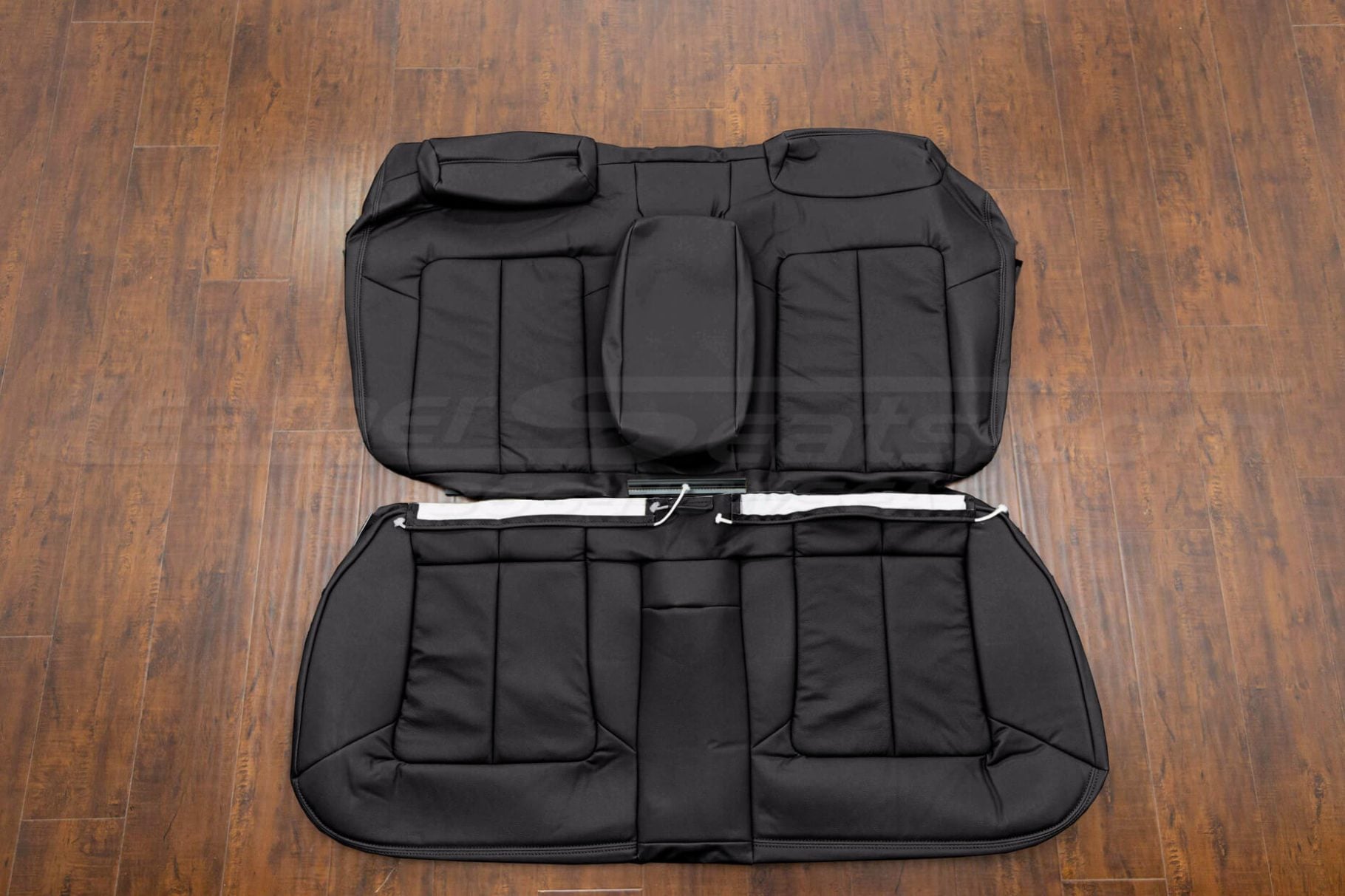 1996-1999 Acura CL Aftermarket Black leather seat covers - rear seat upholstery with Armrest