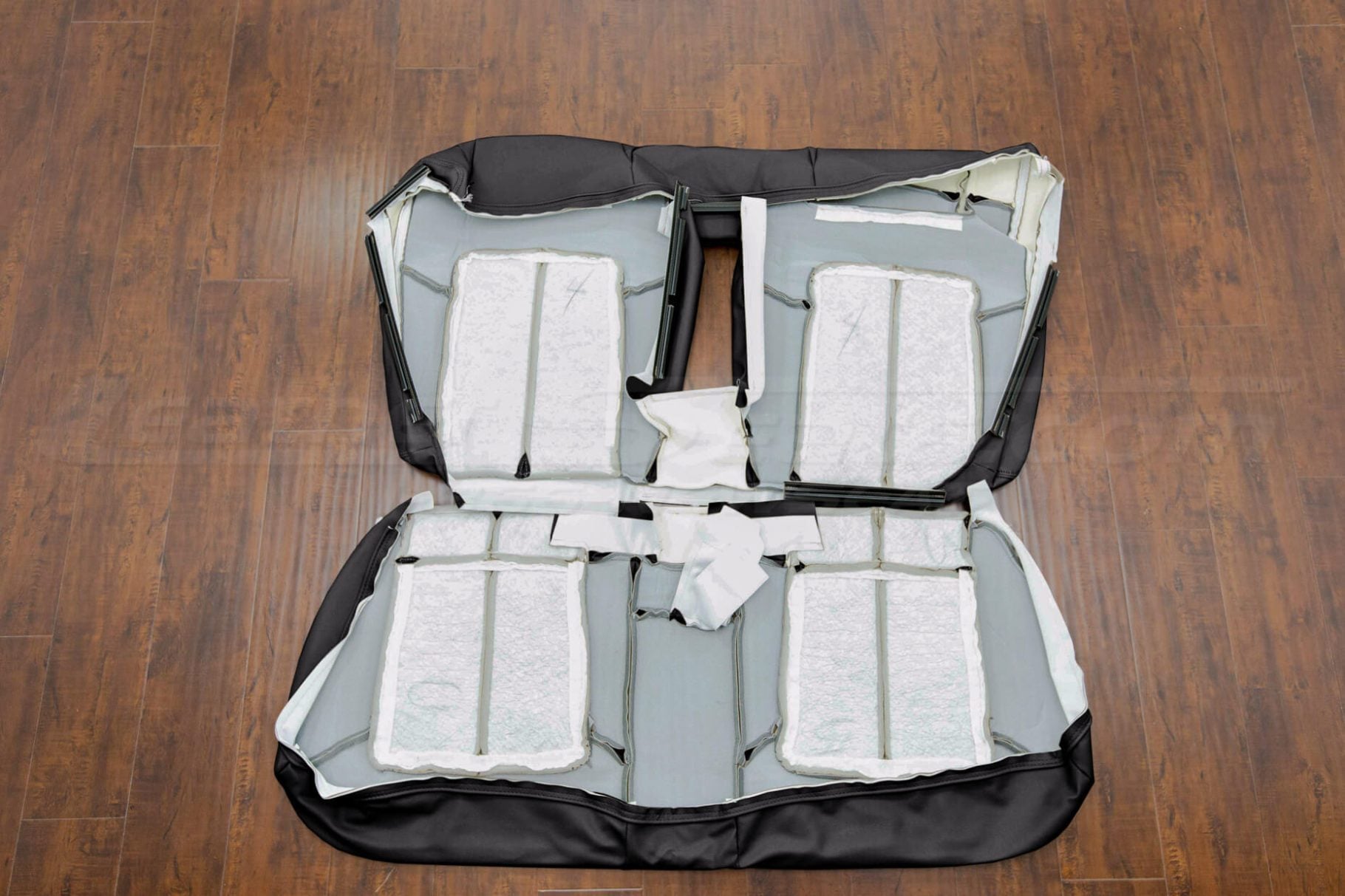 Rear seat Acura CL upholstery flipped