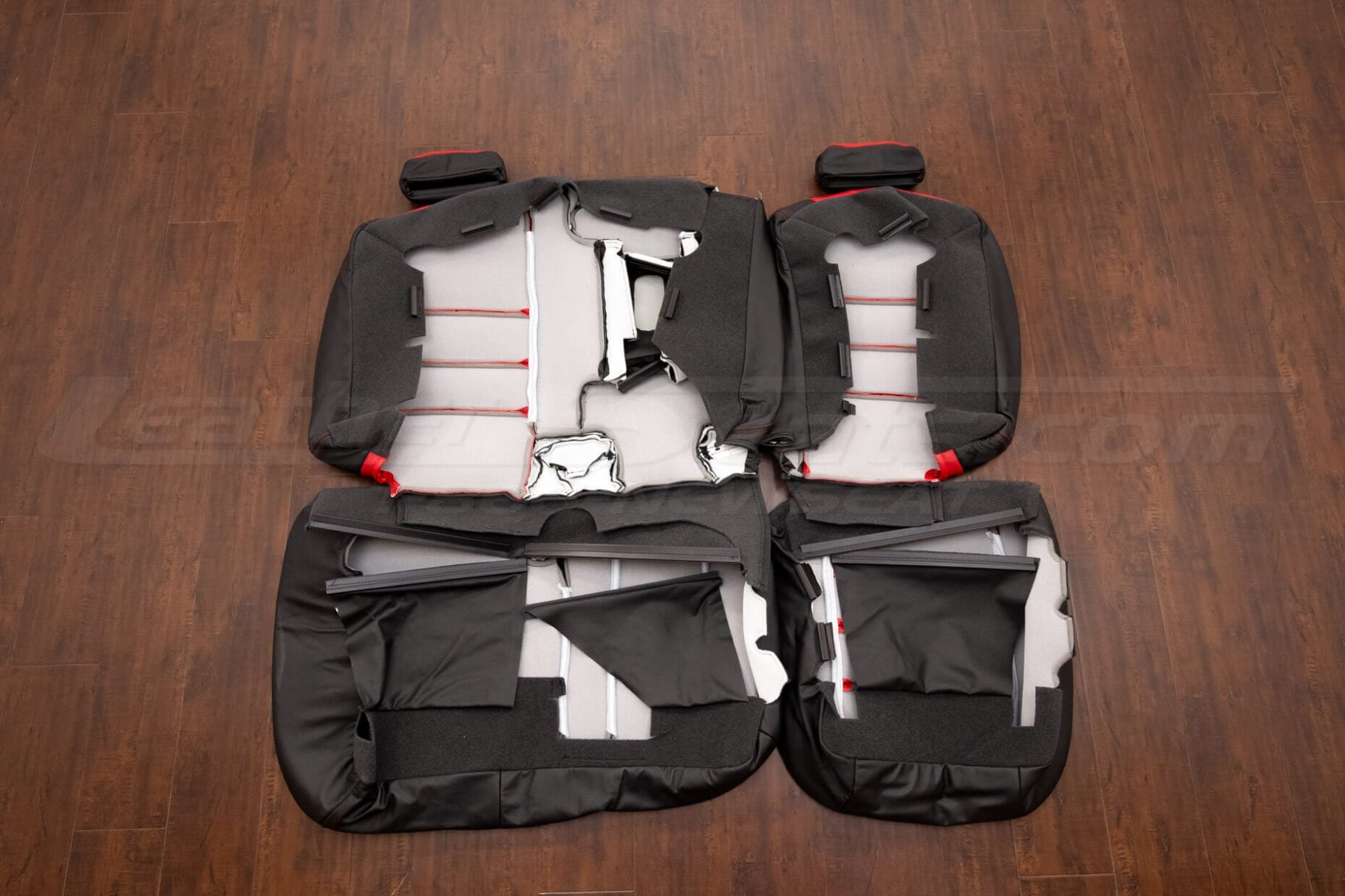 Rear seat hummer h2t lather upholstery flipped