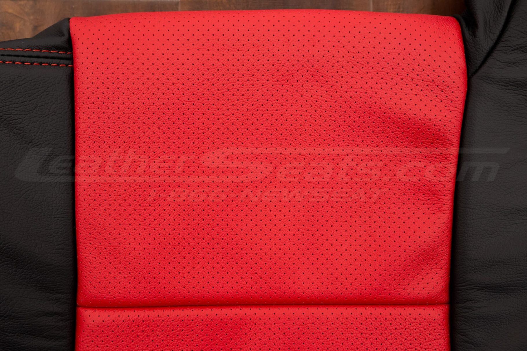 Perforated Body close-up section of h2t backrest upholstery