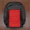 Chevrolet Cruze leather backrest upholstery in Black with Red suede