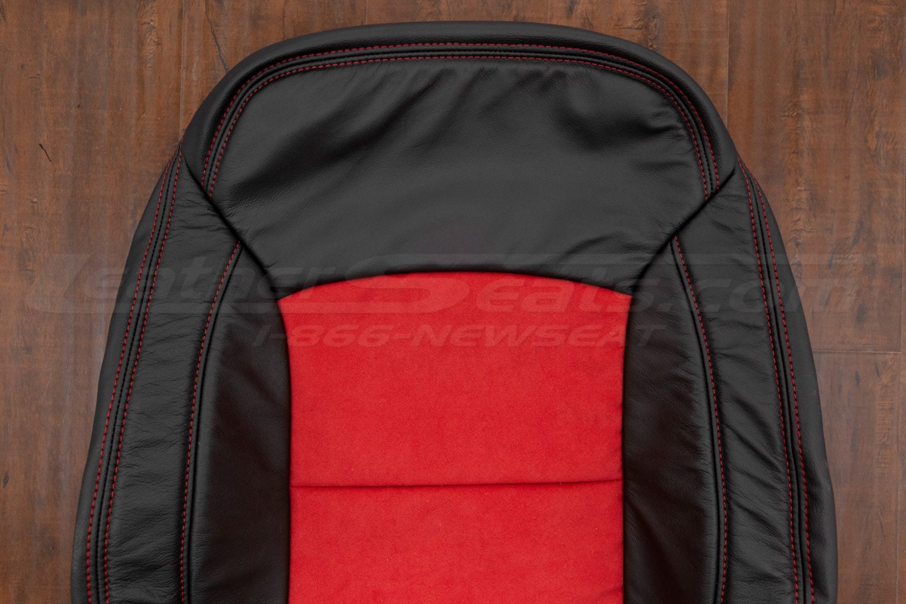 Upper section of two-tone chevy cruze backrest