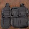 2003 Hummer H2 Custom blackleather seat interior kit - middle row