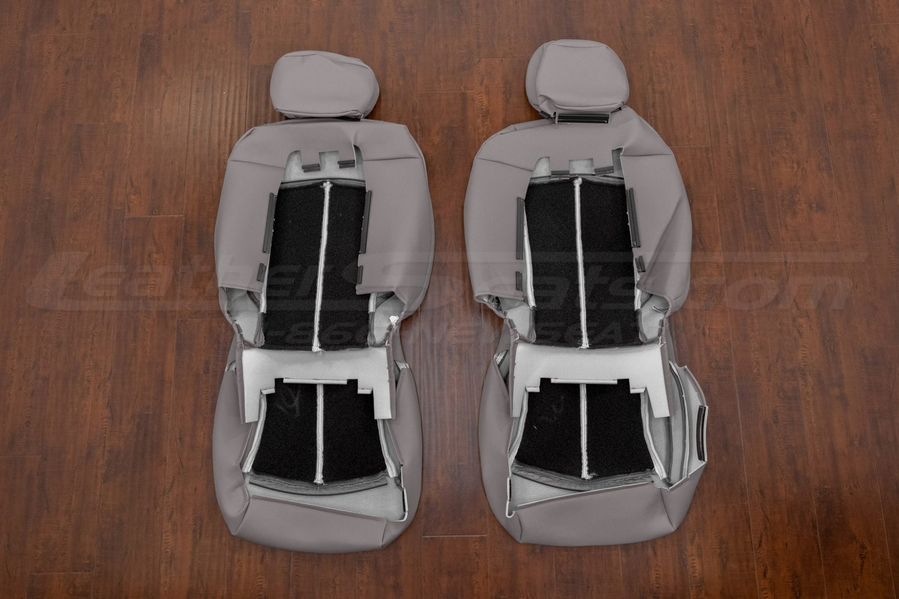 Front seat lteahter covers for LaCrosse flipped