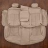 2010-2011 Buick LaCrosse aftermarket rear leather seat covers in Sandstone with armrest and bolsters