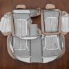 Rear seat sandstone lacrosse upholster flipped