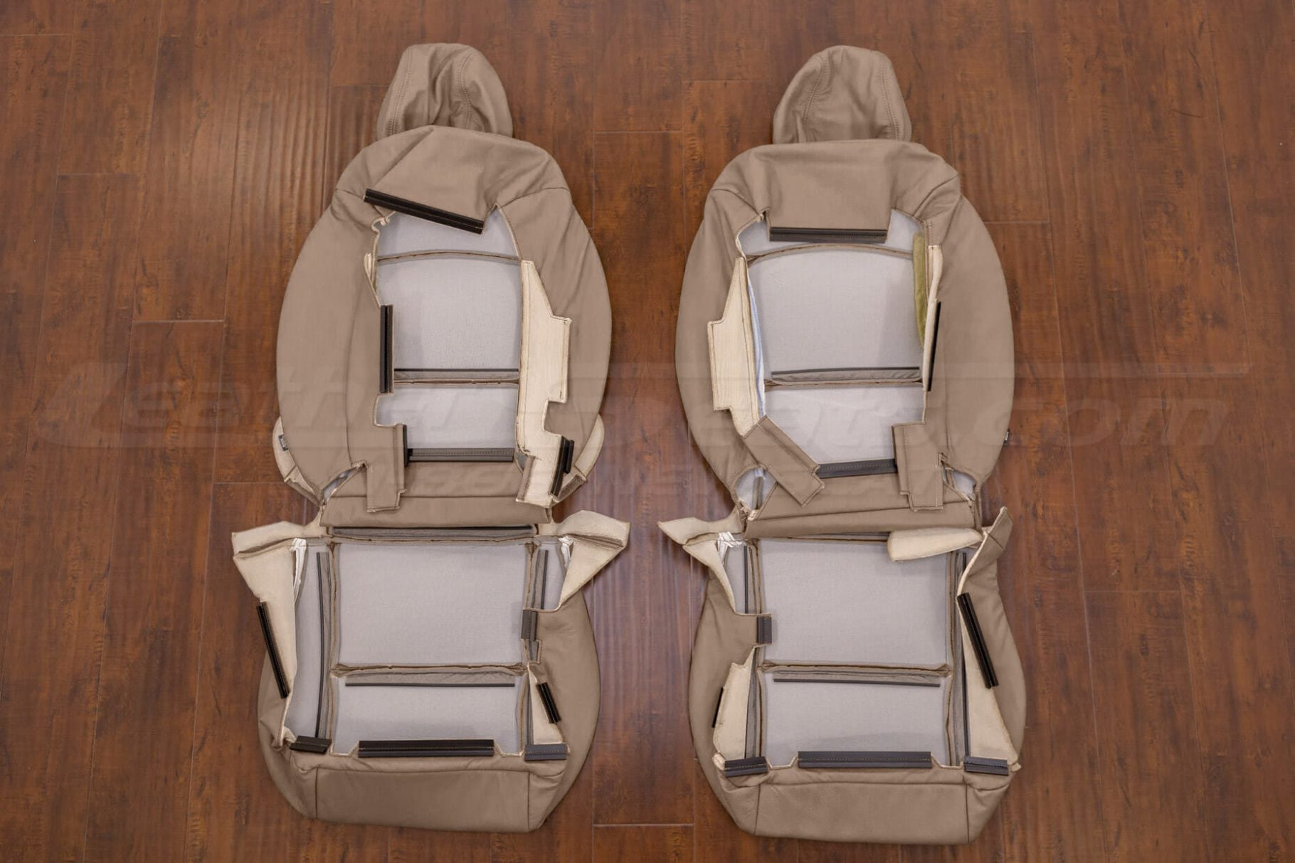 Front seat malibu upholstery kit flipped