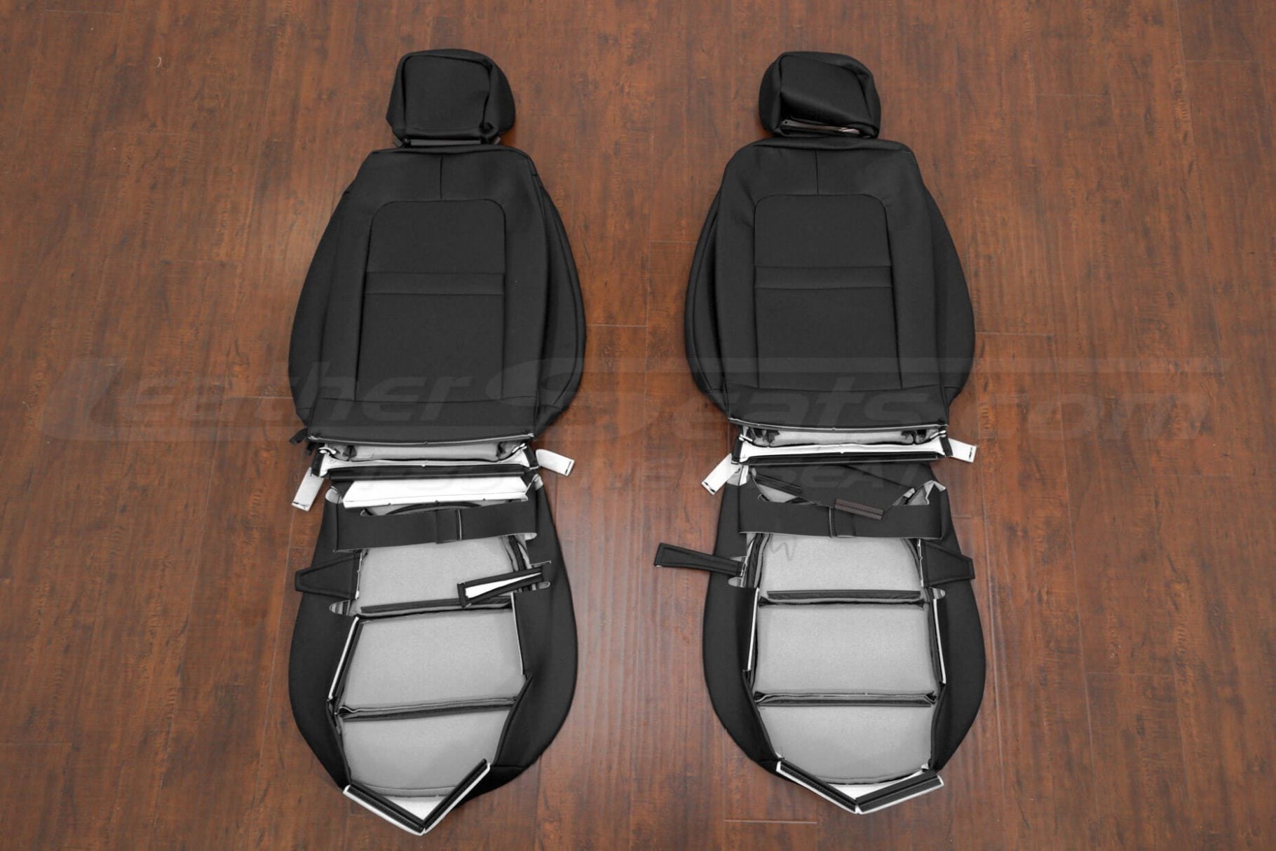 Front seat blazer leather upholstery flipped