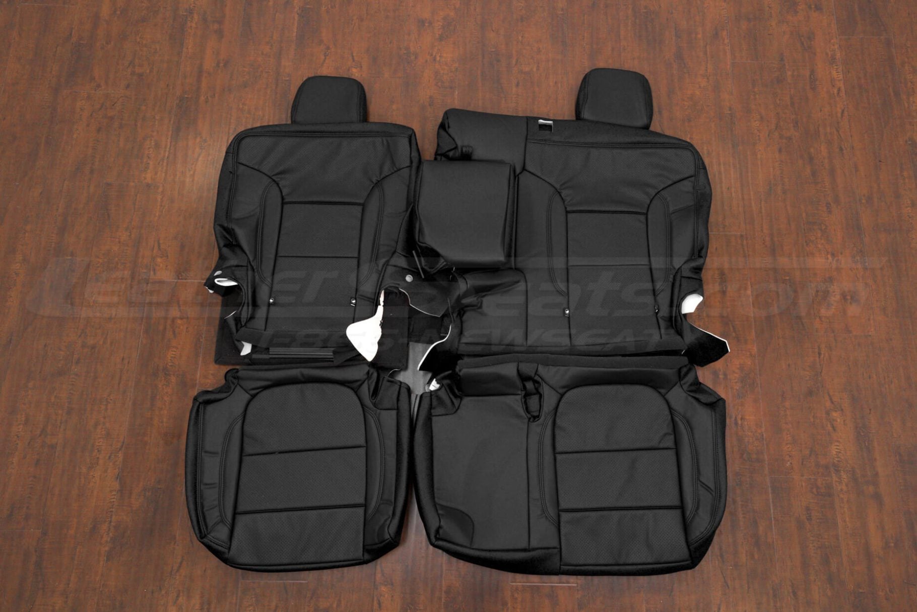 2019-2025 Chevy Blazer black leather seat covers - rear seat upholstery with armrest