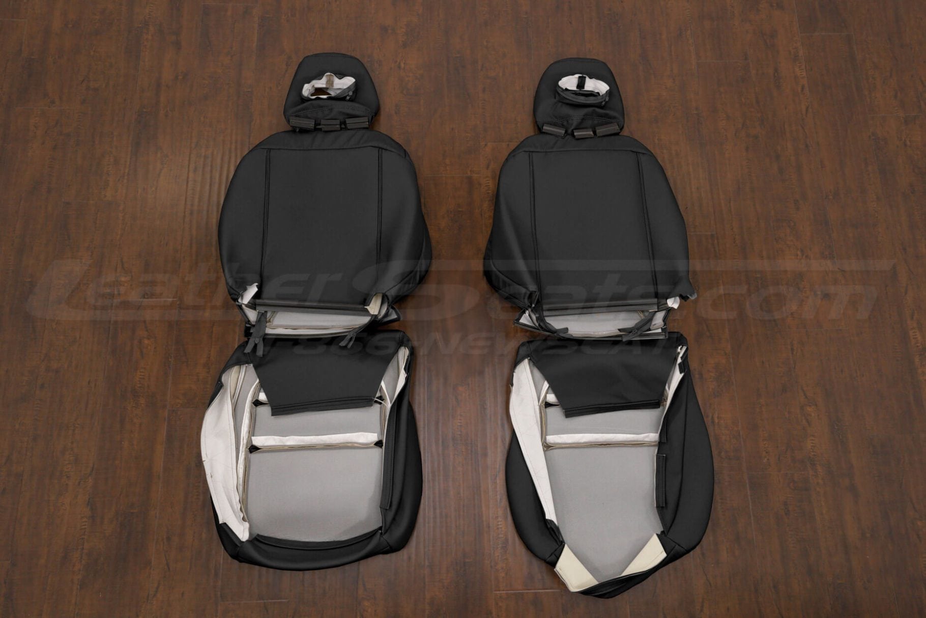Integra Sedan front seat covers flipped