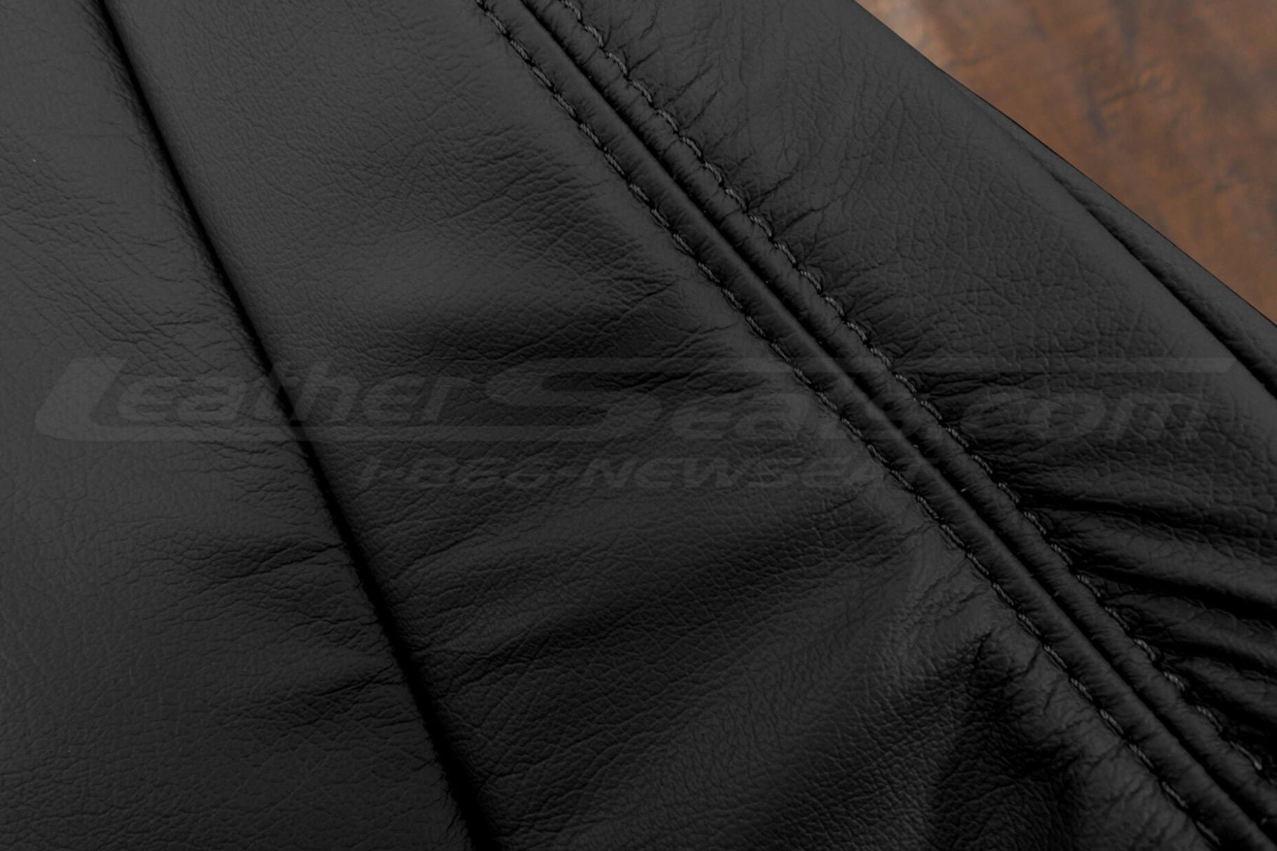 Black stitching on Black leather Acura Integra
