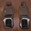 Bakck view of front seat leather upholstery kit for ford superduty