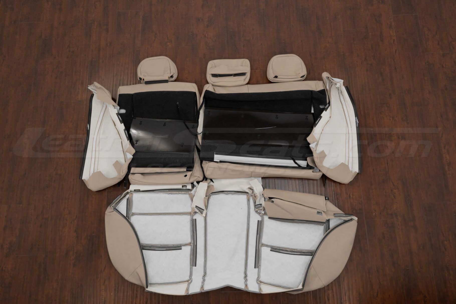 Rear seat Outback covers flipped with bolsters