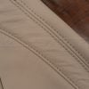 Biscuit stitching on matching busicuit leather