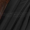 Black double-stitching on black leather for subaru outback premium