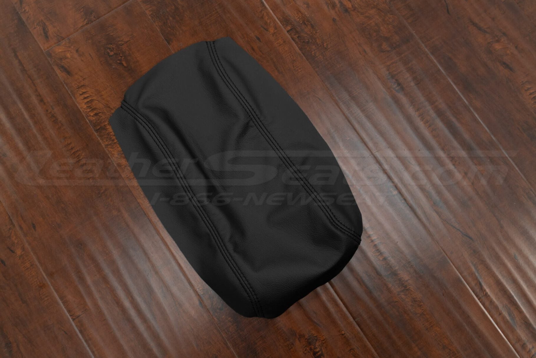 Top-dwon side view of Black nissan 300zx leather center console cover
