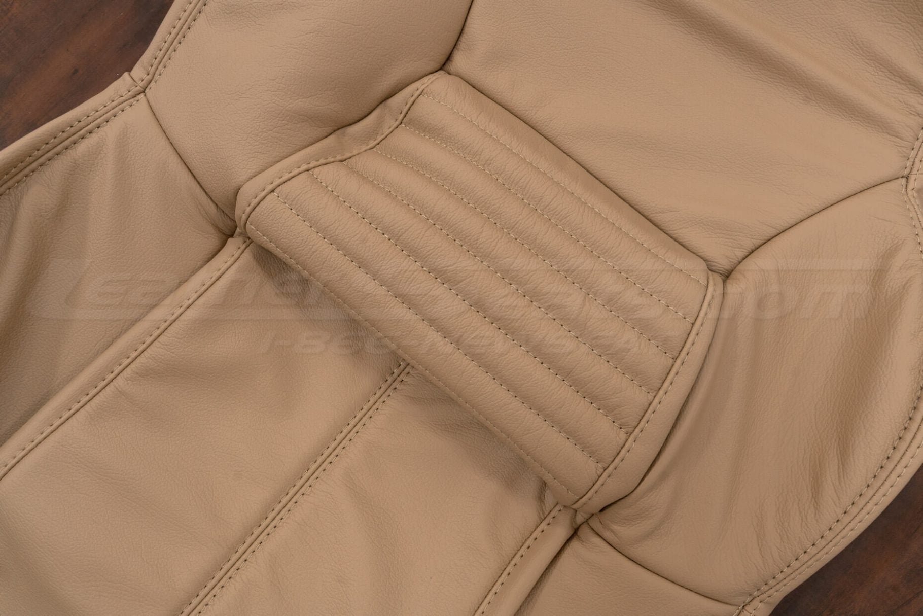 C4 corvette bisque leather texture close-up