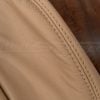 Bisque stitching on bisque leather