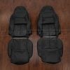 1994-1996 Chevy Corvette black leather seat interior kit - Front seat covers