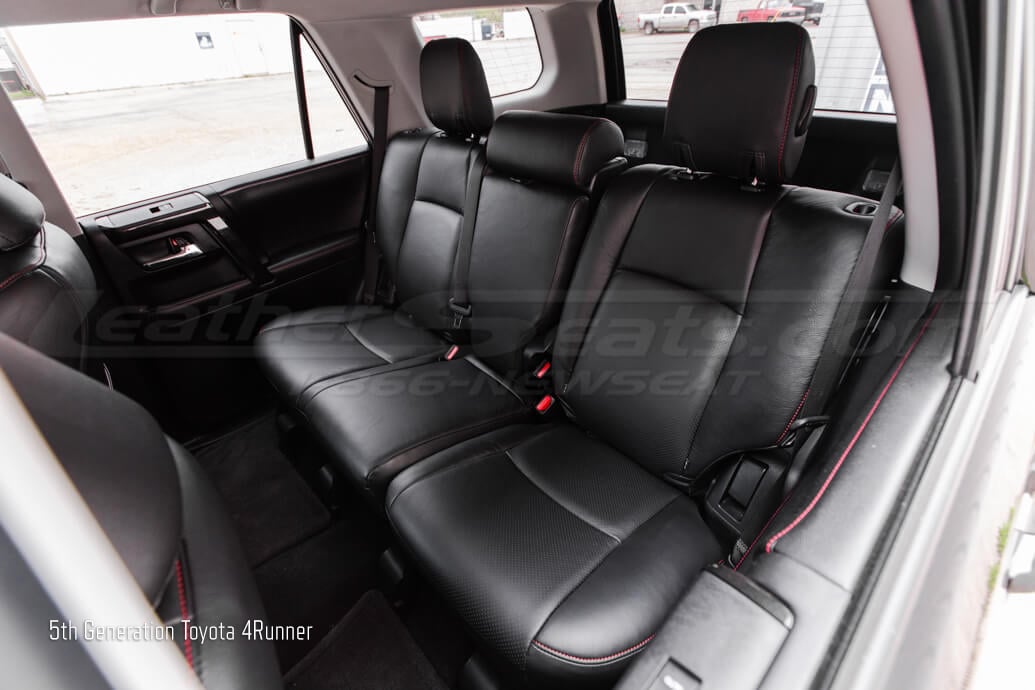 Fifth generation toyota 4runner 2 row with installed custom leather seats - rear seats