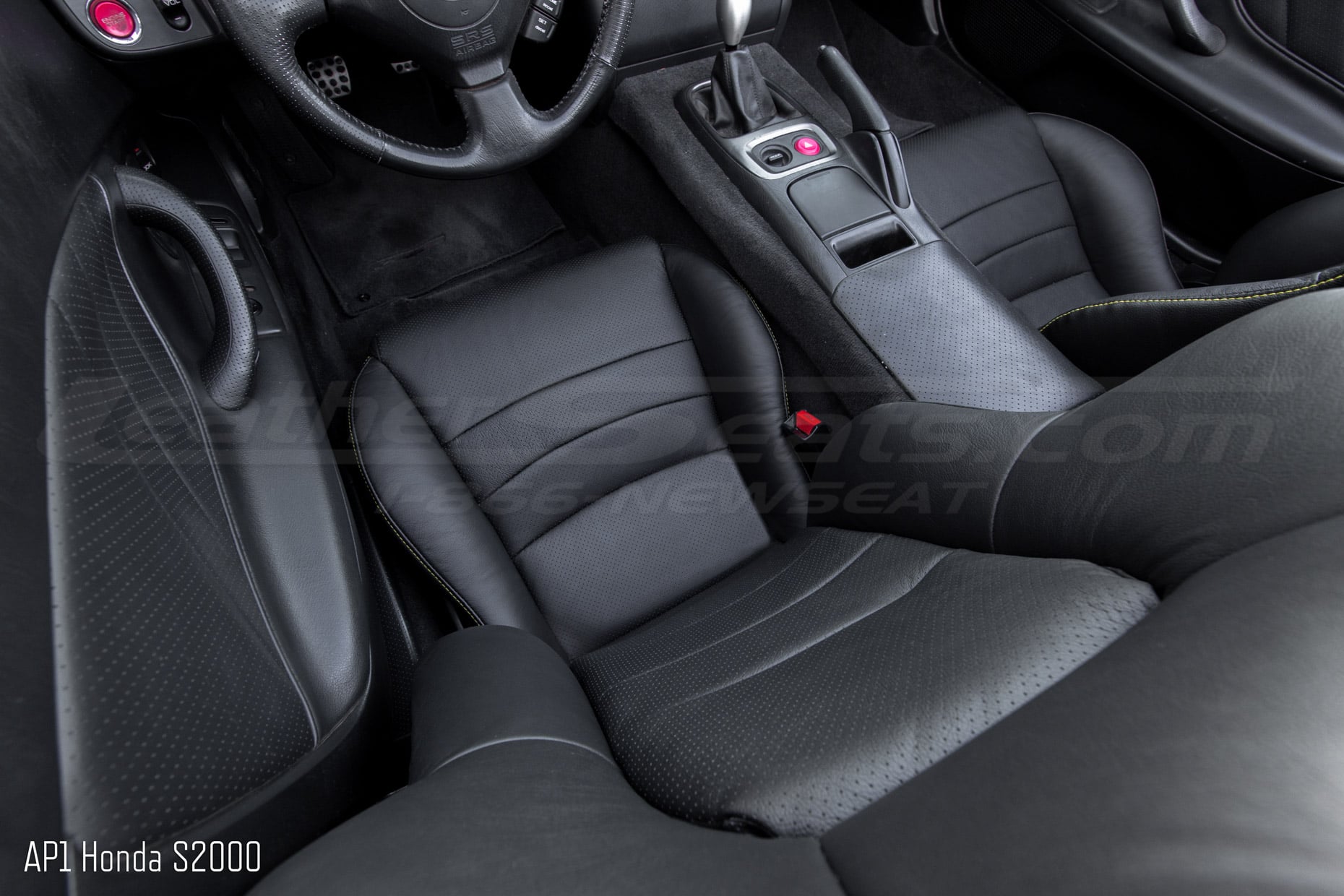 Black honda s2000 leather restoration