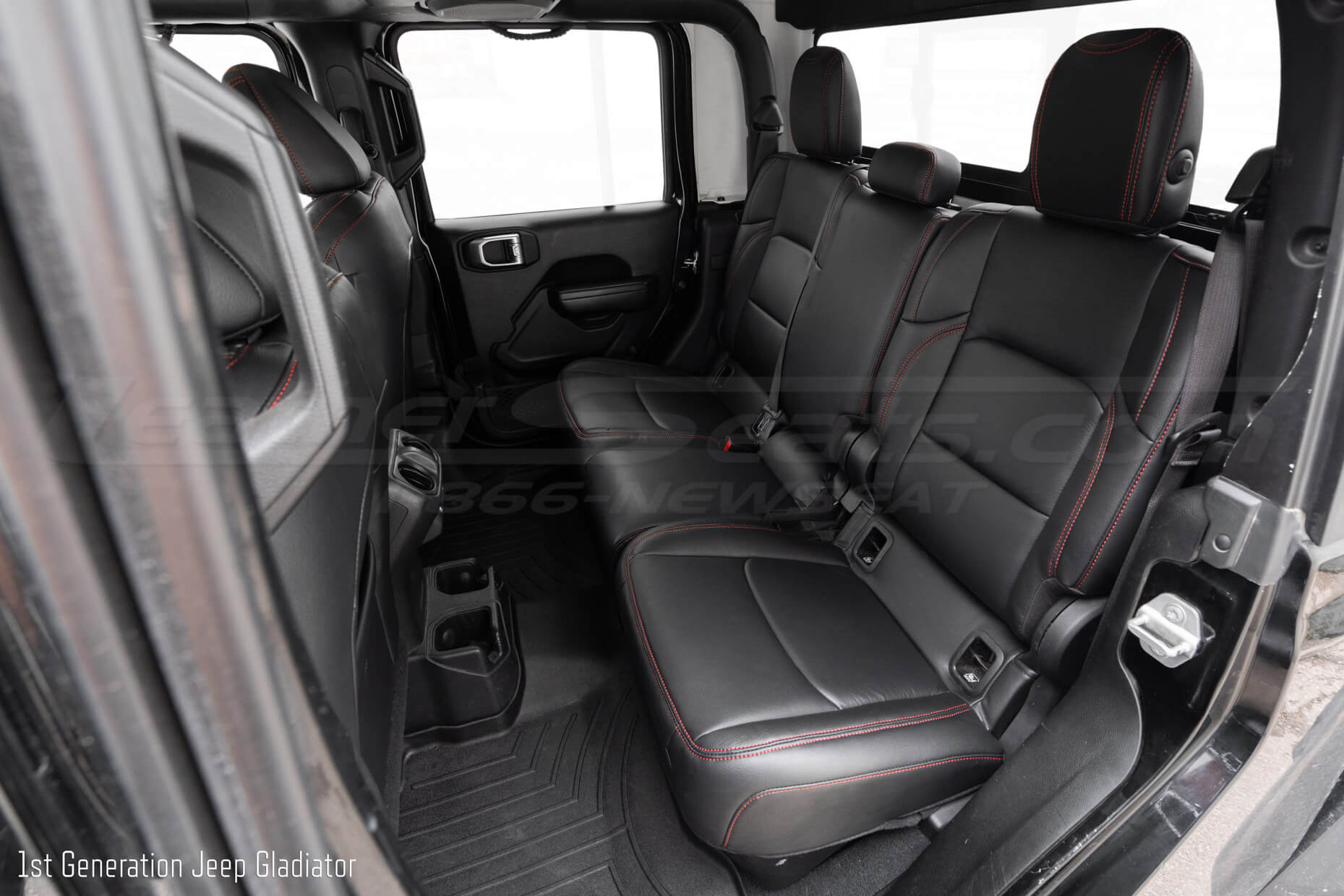 Driver seat rear black leather seats for jeep gt gladiator