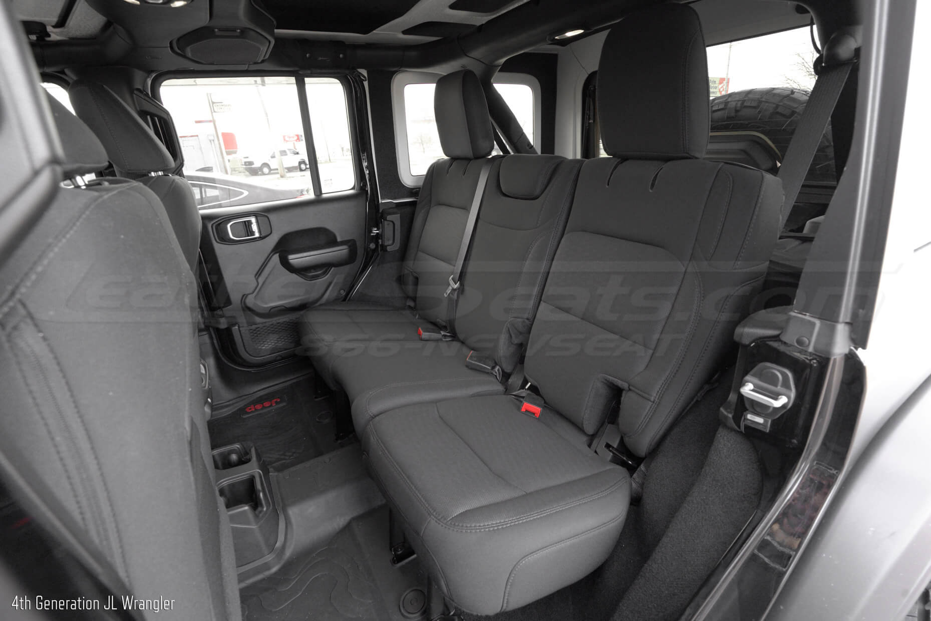 JL Wrangler with oem cloth leather seats