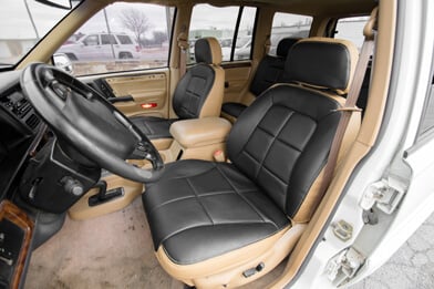 1996-1998 Jeep Grand Cherokee aftermarket leather seat interior kit - Featured image