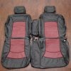 1997-1999 Buick Century Custom Black and Medium Red leather seats - front seat upholstery