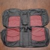 1997-1999 Buick Century Black and Medium Red leather seat covers - rear seat upholstery