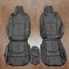 2009-2017 Chevy Traverse custom black leather upholstery - front seats with armrests