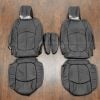 2009-2017 chevrolet Traverse custom black leather seats with contrast stitching - middle row wit h armrests