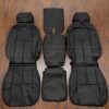 2007-2013 Chevy Avalanche black leather seat covers - front seat upholstery