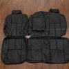 2007-2013 Chevy Avalanche Custom black leather seats - Rear seat upholstery with armrest
