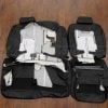 Rear seat avalanche seat covers flipped