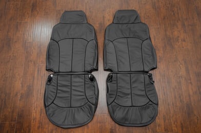 1998-2005 Chevy Blazer S-10 custom Black leather seat kit - Thumbnail