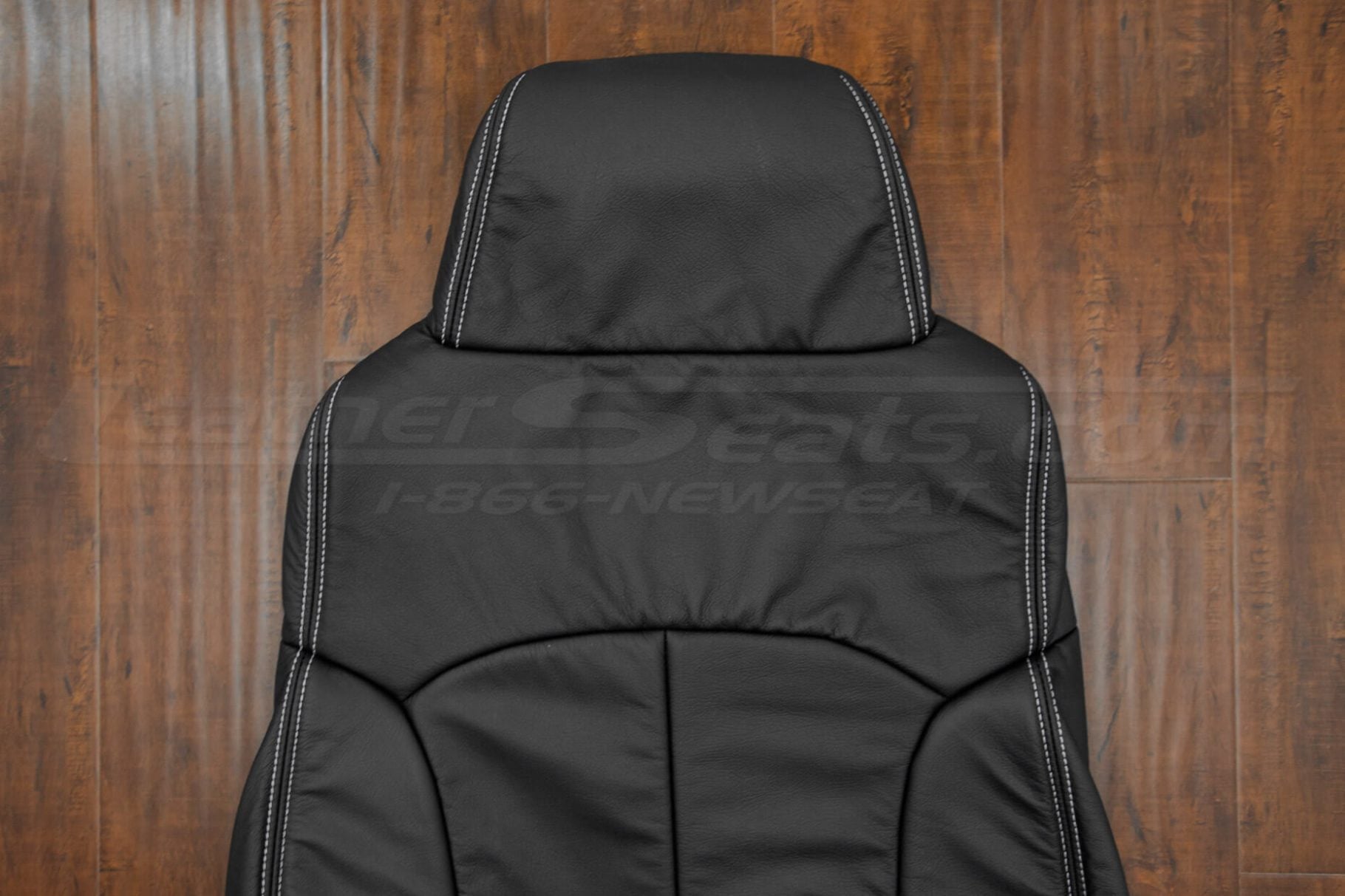 Upper section of Chevy S-10 Blazer leather backrest upholstery