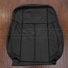 Black leather H3T Backrest upholstery with perforation