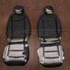 Front seat black impala seat covers flipped