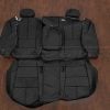 Black impala rear seat leather covers with armrest and bolsterss - chevy impala