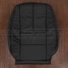Black leather backrest upholstery for chevy impala