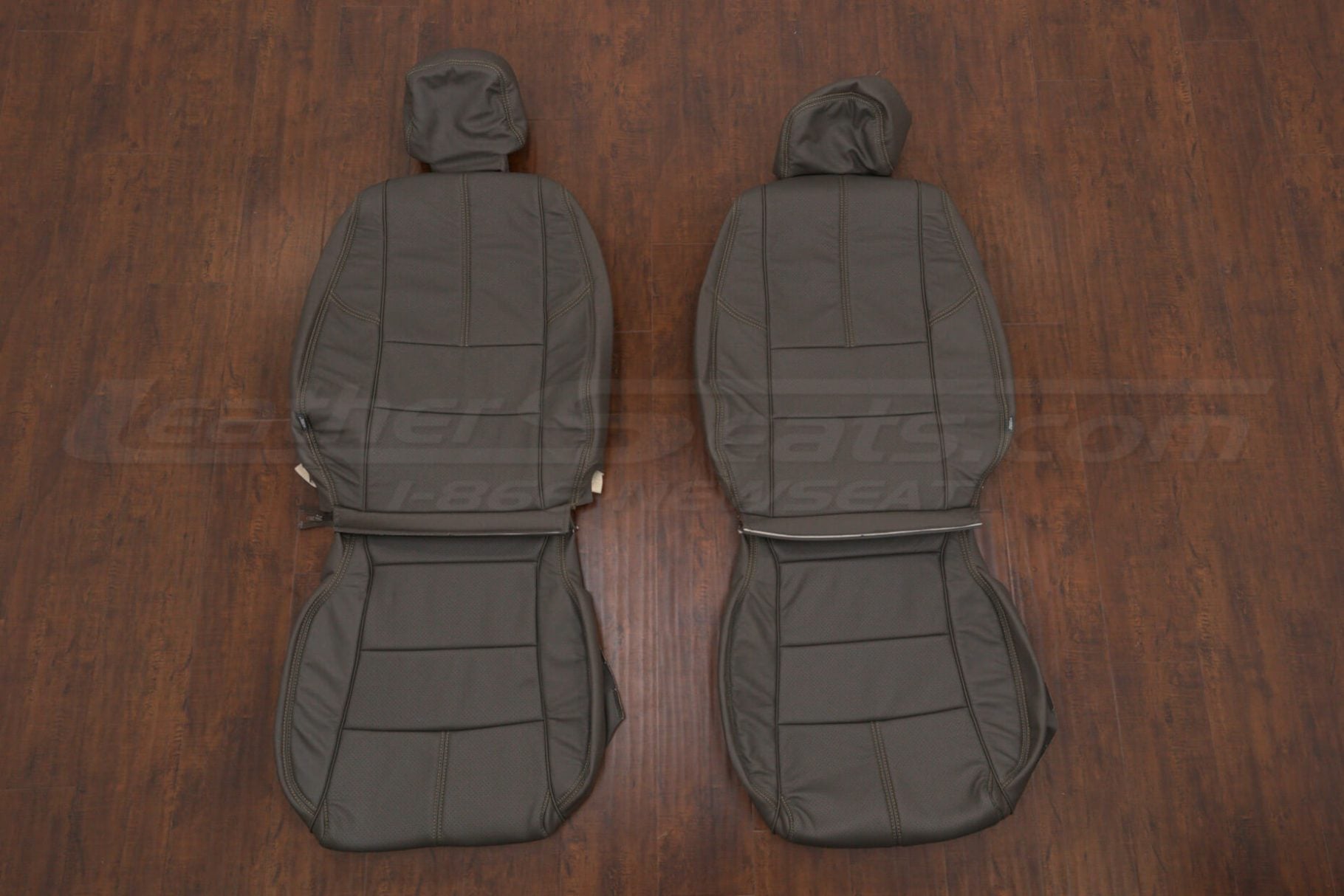 2016-2020 Chevy Impala Sedan leather seat replacement kit - dakr brown - front seat covers