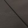 Dark Brown leather perforation close-up