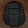 Black leather backrest cover for bmw e36 convertible