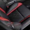 Perforated leather seat cushion for dodge charger