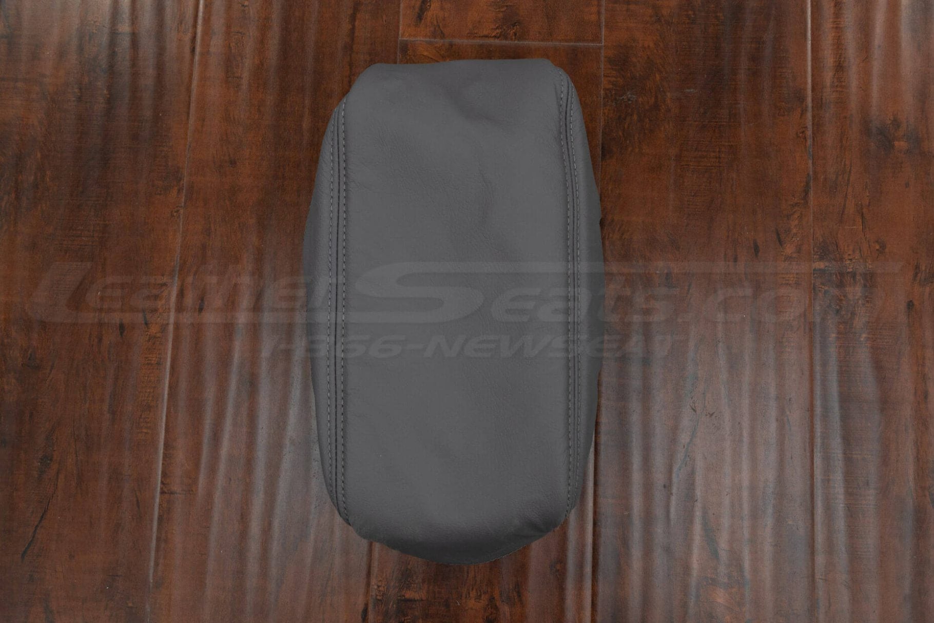 Flat lay of lx470 leather console lid cover