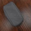 Top-down side view of afterkarket console lid upholstery for lxx470