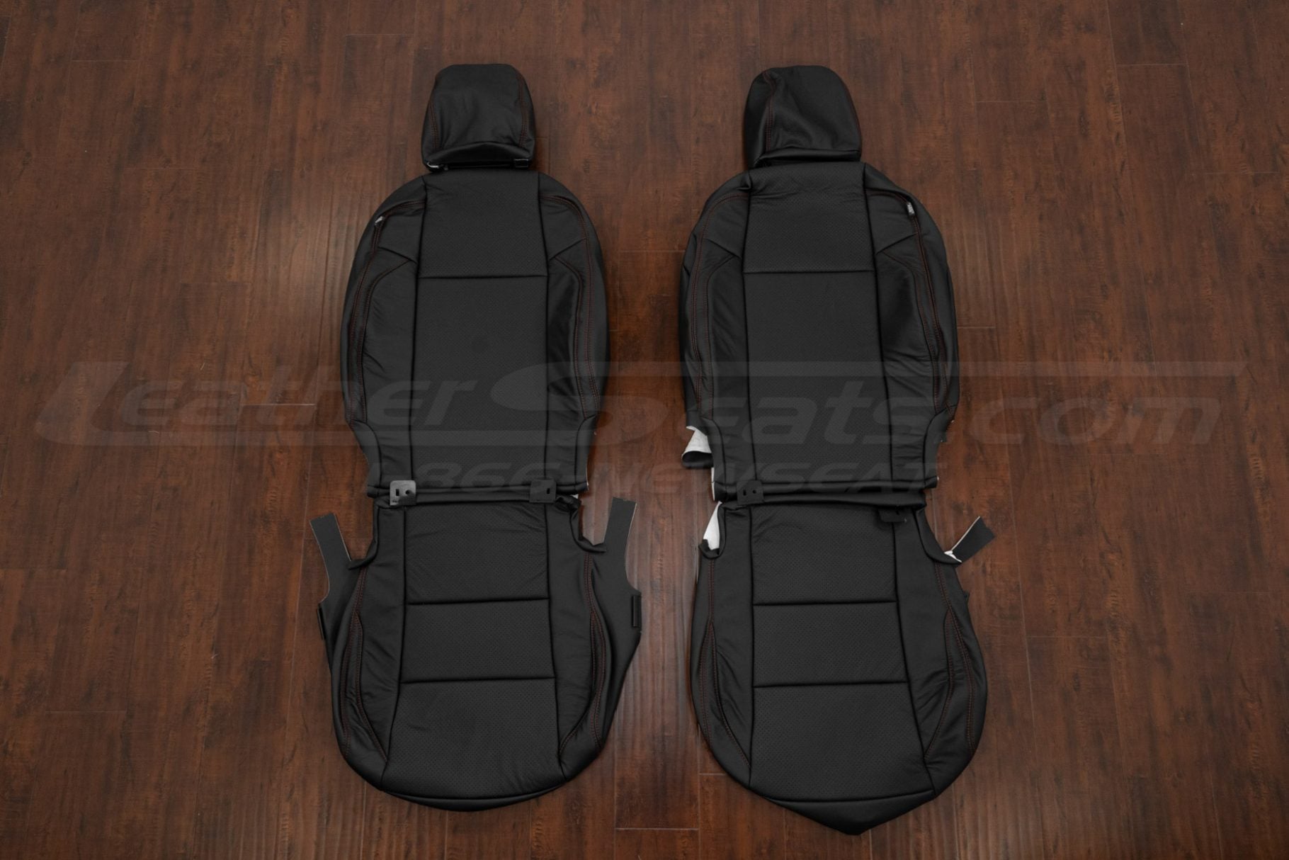 2016-2023 Toyota Tacoma front seat leather upholstery with cardinal stitching