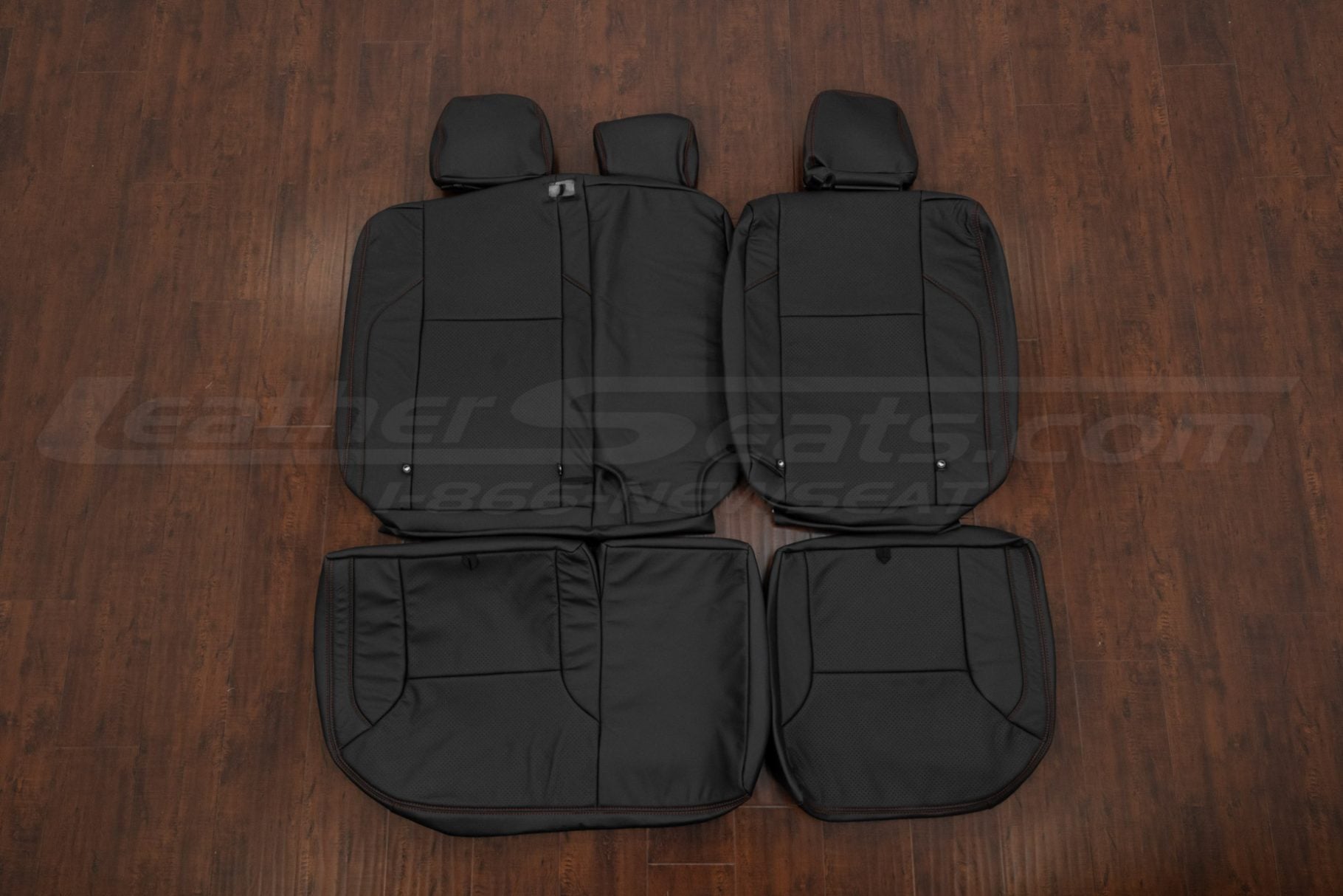 Black rear seat leather upholstery for toyota tacoma